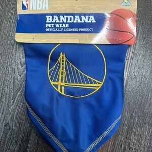 NBA Officially Licensed Golden State Warriors pet bandana Large/Xlarge 27”x15”